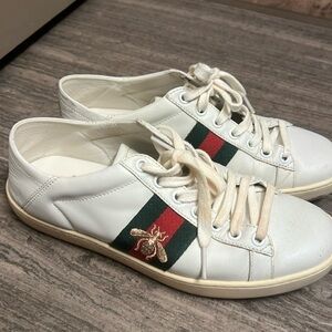 Gucci GG Stripe Tennis Sneakers 36